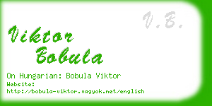 viktor bobula business card